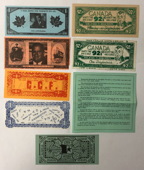 Canada: Political Banknotes 7 Pcs