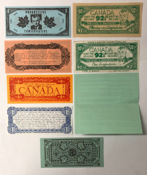 Canada: Political Banknotes 7 Pcs