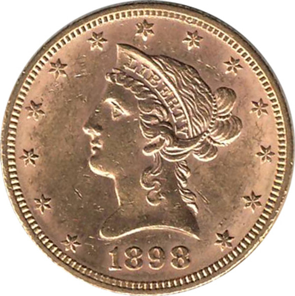 United States: 1898 Gold  $10 AU