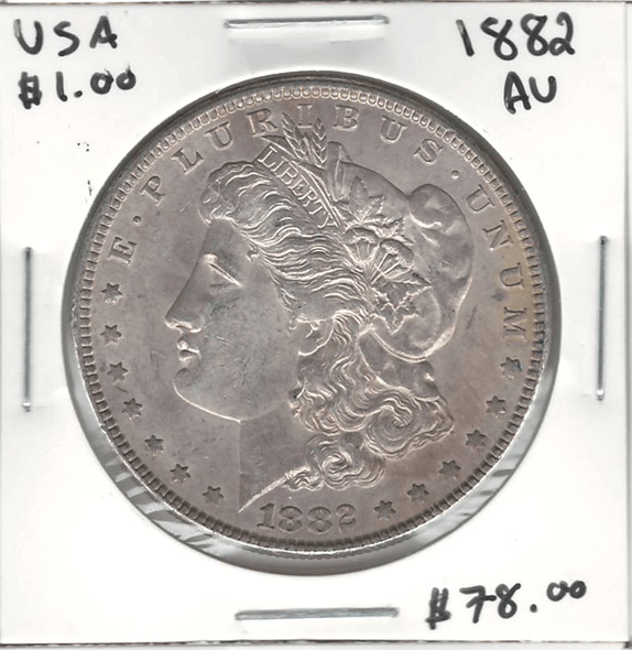 United  States: 1882 Morgan Dollar AU