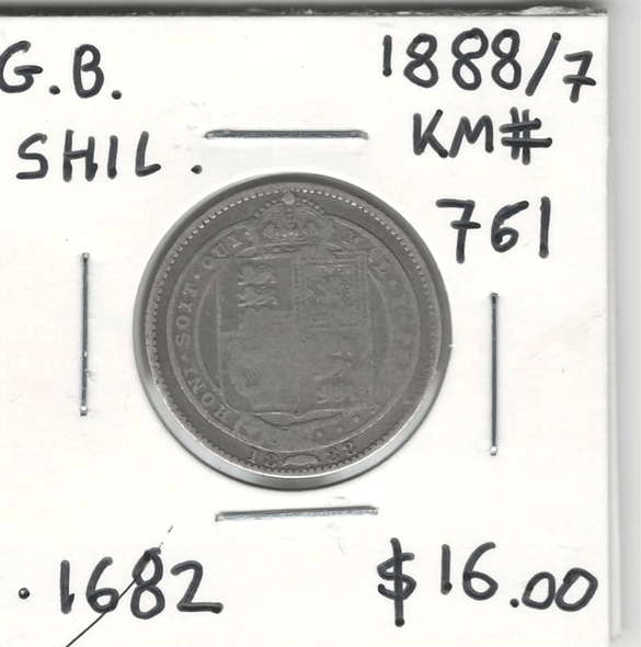 Great Britain: 1888/7 Shilling #2 Great Britain: 1888/7 Shilling #2