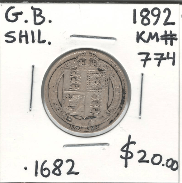 Great Britain: 1892 Shilling #2