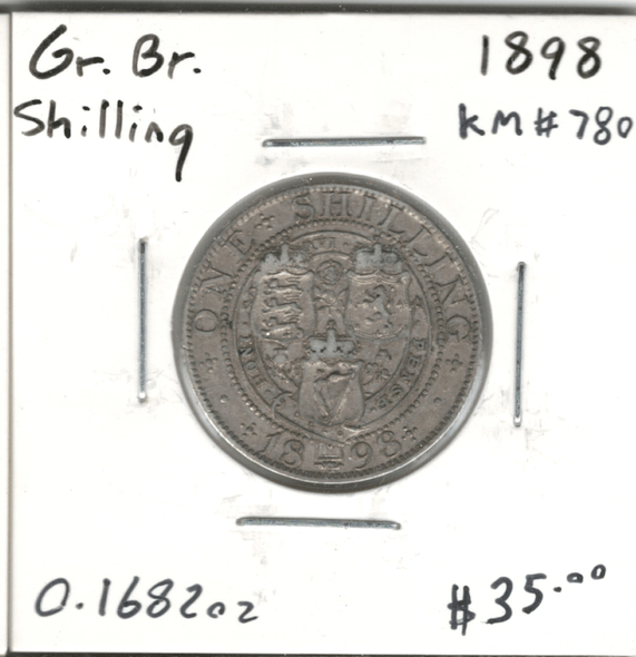 Great Britain: 1898 Shilling #4