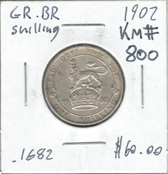 Great Britain: 1902 Shilling #2 Great Britain: 1902 Shilling #2