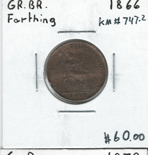 Great Britain: 1866 Farthing