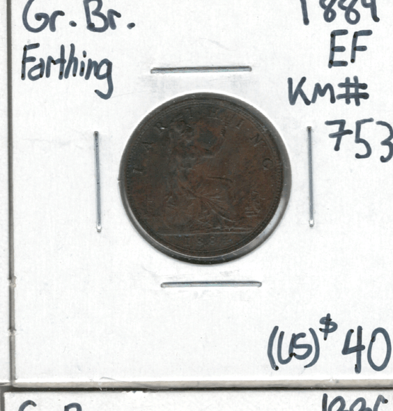 Great Britain: 1884 Farthing