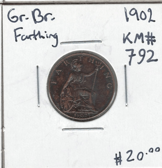 Great Britain: 1902 Farthing