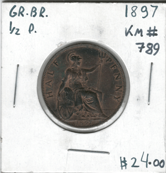 Great Britain: 1897 1/2 Penny
