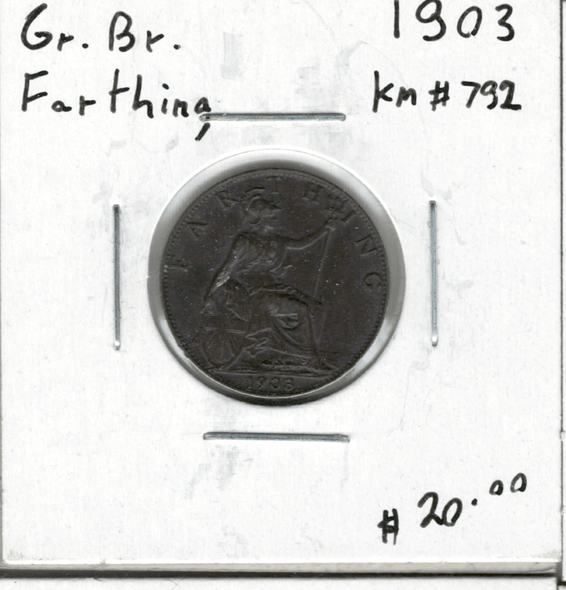 Great Britain: 1903 Farthing #2