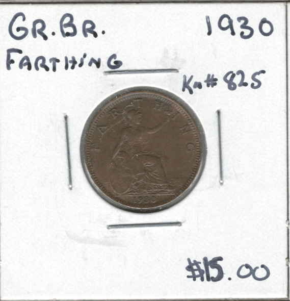 Great Britain: 1930 Farthing #4