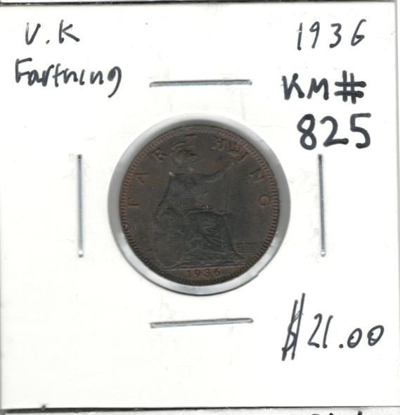 Great Britain: 1936 Farthing #2 Great Britain: 1936 Farthing #2