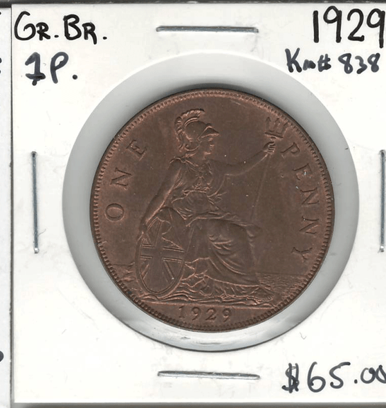 Great Britain: 1929 Penny