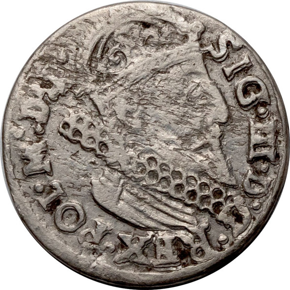 Poland: 1624 Krakow 3 Grosze, Zygmunt III  Waza