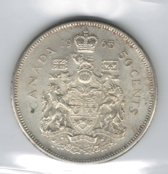 Canada: 1965 50 Cent  ICCS  MS64