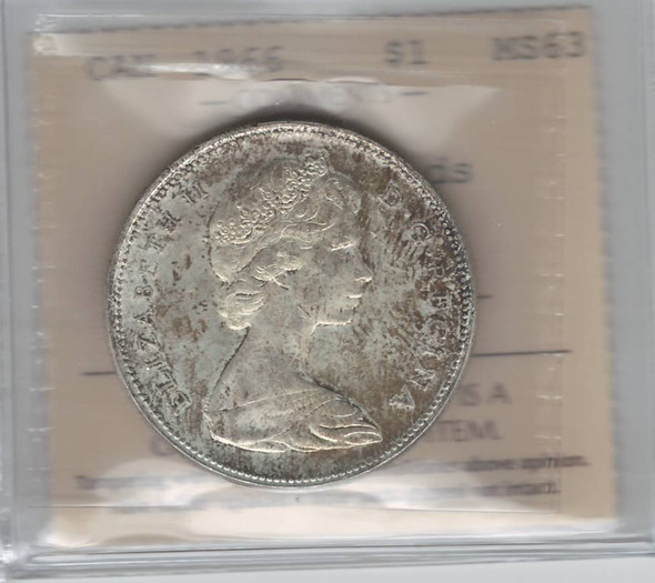 Canada: 1966 Silver Dollar LB ICCS MS63