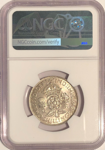 Great Britain: 1942 Florin NGC MS64