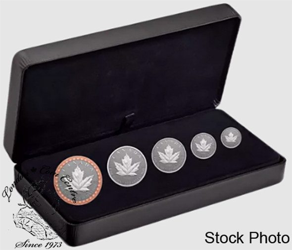 Canada: 2023 5-Coin Pure Silver Fractional Set