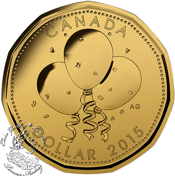 Canada: 2015 $1 Balloons Loonie