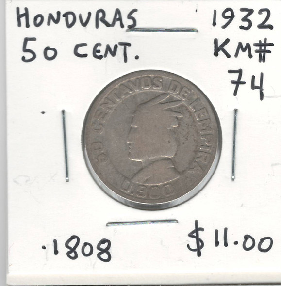 Honduras: 1932 50  Centavos