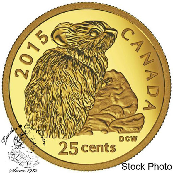 Canada: 2015 25 Cent Rock Rabbit Gold Coin