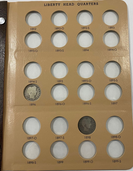 United States: 1896-1916 Collection Of Liberty Head Quarters In Book (14) pcs United States: 1896-1916 Collection Of Liberty Head Quarters In Book (14) pcs
