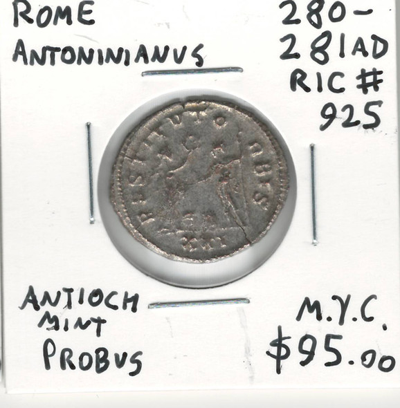 Rome: 280 - 281 AD Antoninianus, Antioch Mint Probus