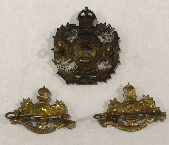 Canada: Set of Hastings and Prince Edward Collar Badges and Cap Badge