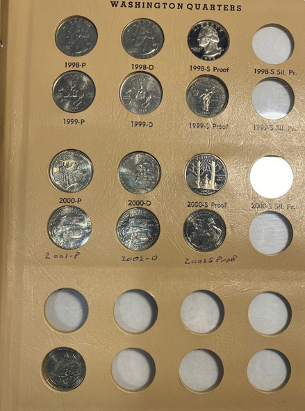 United States: 1992 - 2002 Quarters (some proof)