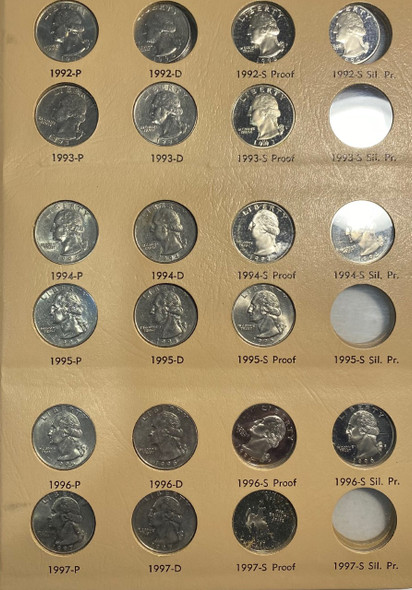 United States: 1992 - 2002 Quarters (some proof) United States: 1992 - 2002 Quarters (some proof)