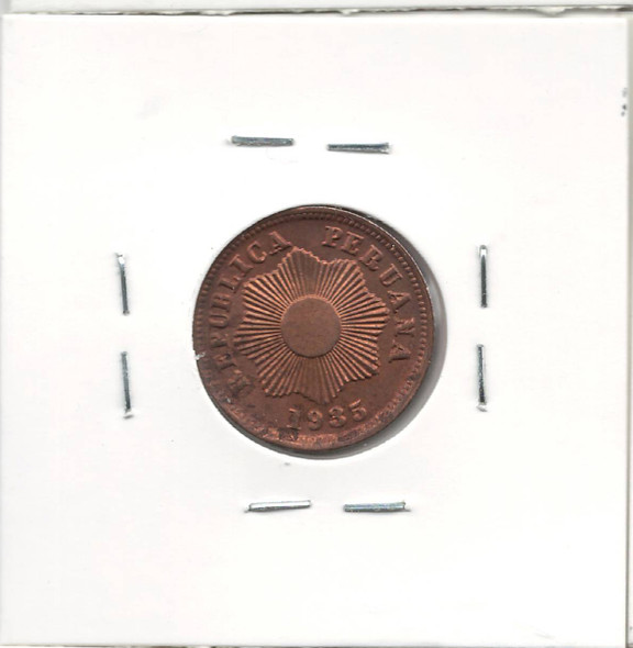 Peru:  1935 1 Centavo