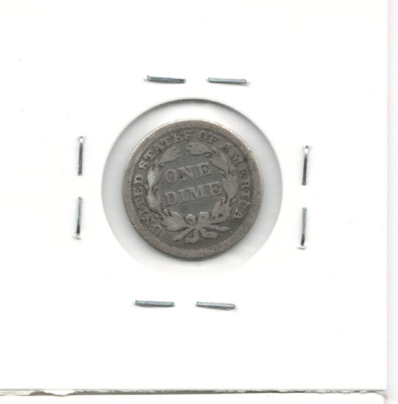 United States: 1856 10 Cent Small Date F12