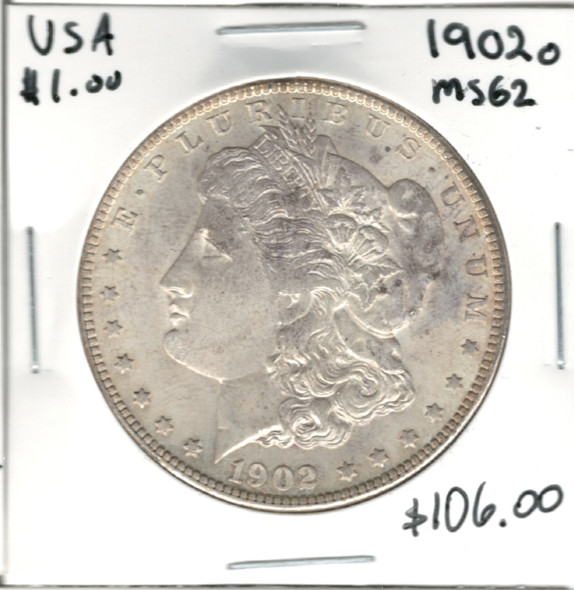United States: 1902O Morgan Dollar MS62