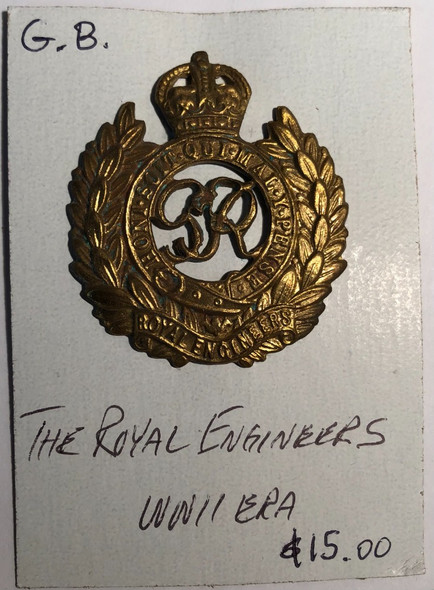 Great Britain: WWI/WWII Royal Engineers Cap Badge