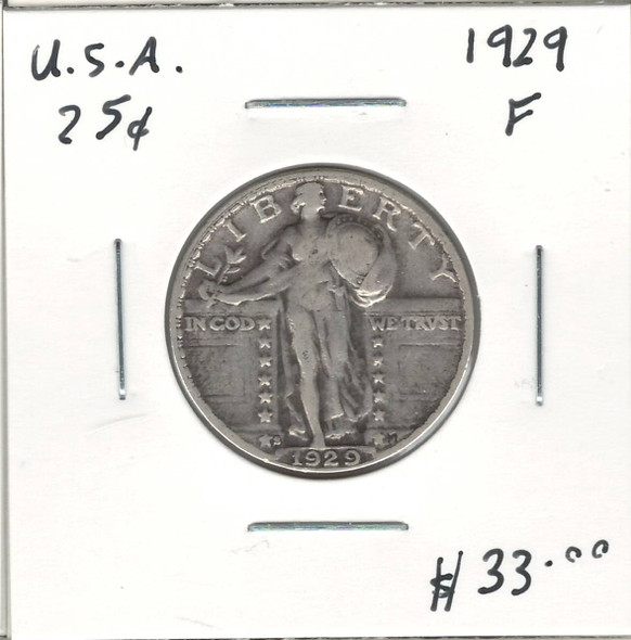 United States: 1929  25 Cent F12