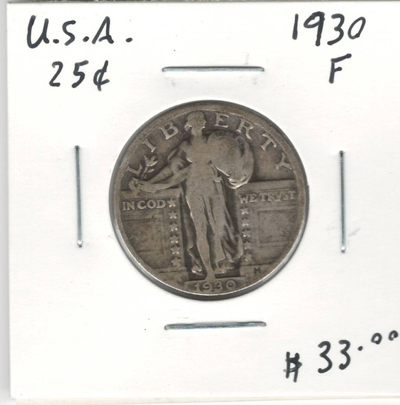 United States:  1930  25 Cent  F12