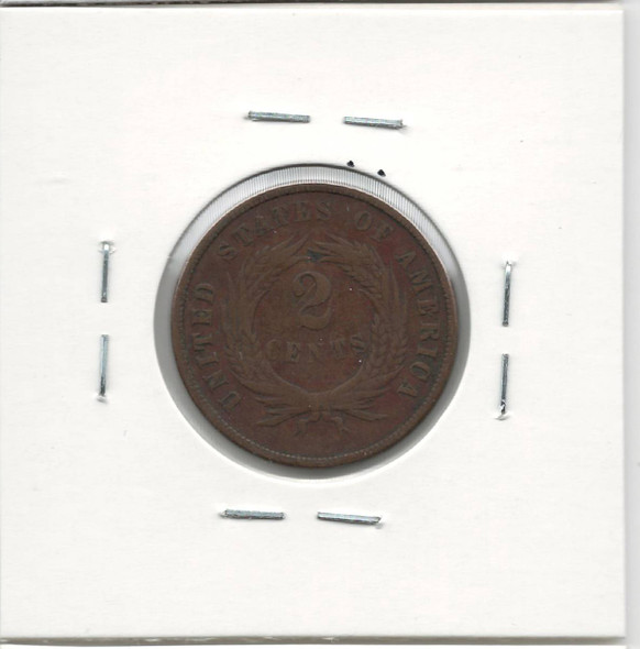 United States: 1871 2 Cent VF