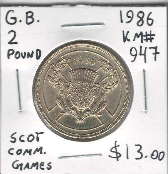 Great Britain: 1986 2 Pound Scottish Commonwealth Games