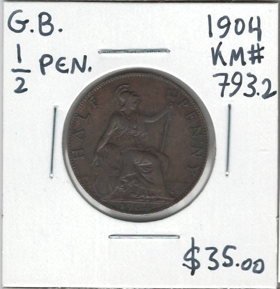 Great Britain: 1904 1/2 Penny