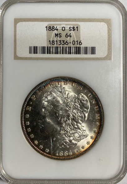 United States: 1884-O Morgan Dollar NGC MS64