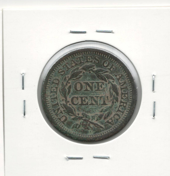 United States: 1853 1  Cent VF with Corrosion