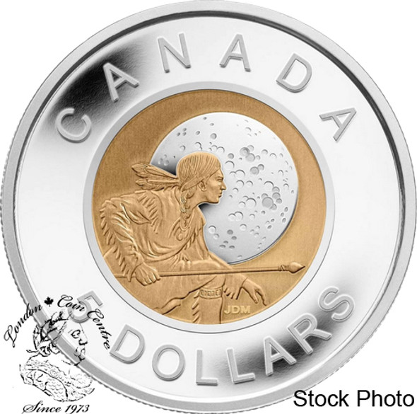 Canada: 2012 $5 Niobium Hunter's Moon Sterling Silver Coin