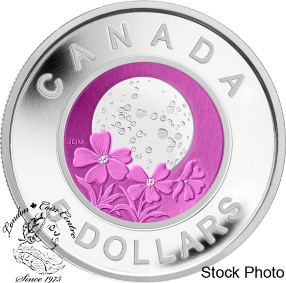 Canada: 2012 $5 Niobium Full Pink Moon Sterling Silver Coin Canada: 2012 $5 Niobium Full Pink Moon Sterling Silver Coin
