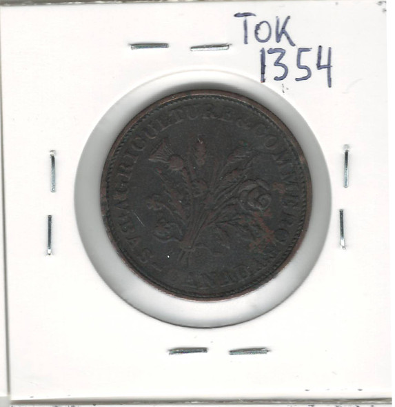 Lower Canada: c.1835 Bouquet Sou LC-36 (Scratched)