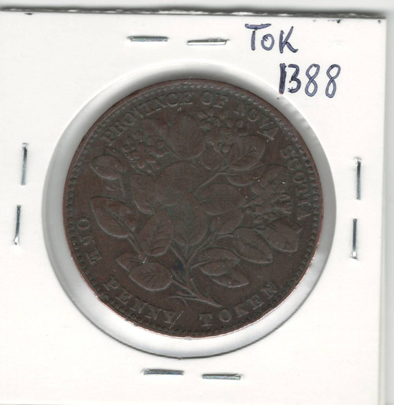 Nova Scotia: 1856 Penny NS-6A2