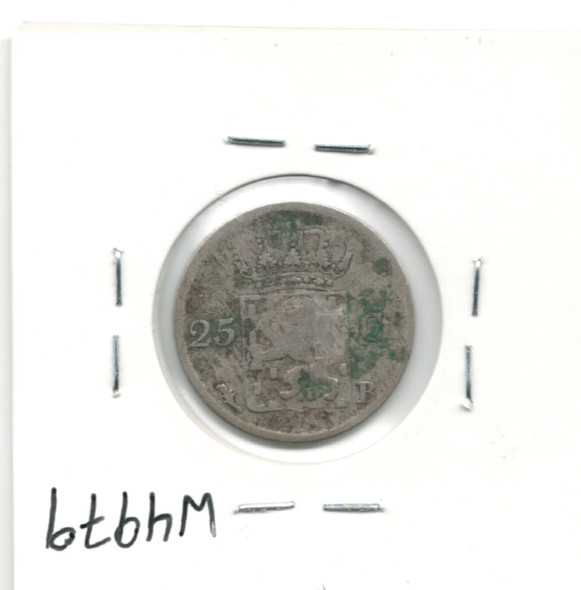 Netherlands: 1828B 25 Cent Key Date Netherlands: 1828B 25 Cent Key Date