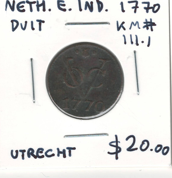 Netherlands East Indies: 1770 Duit Utrecht