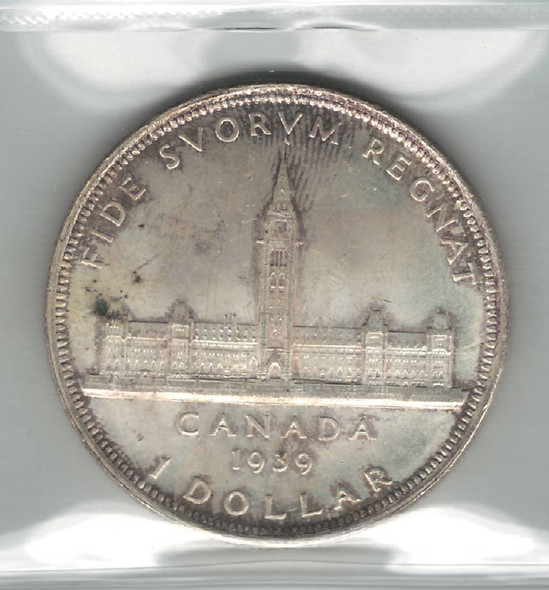 Canada: 1939 $1 Silver Dollar ICCS MS64