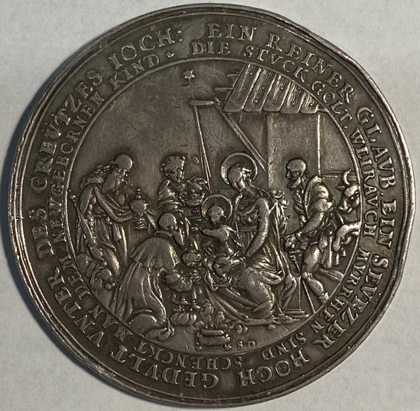 Poland: Danzig: 1635 Religious Medal by Sebastian Dadler