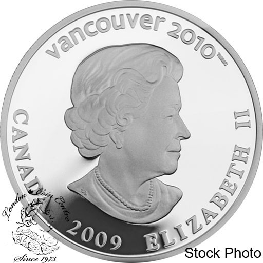 Canada: 2009 $25 Olympic Ski Jumping Silver Hologram Coin