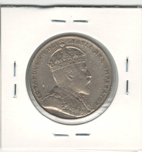 Canada: Newfoundland: 1908 50 Cent VF30 Mark on Obverse